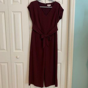 Maroon Ann Taylor LOFT Jumpsuit- Size 6